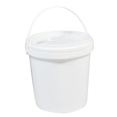 Кръгла пластмасова кофа - 1,1л / 1кг