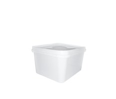 Пластмасова кутия каре - 0.500л